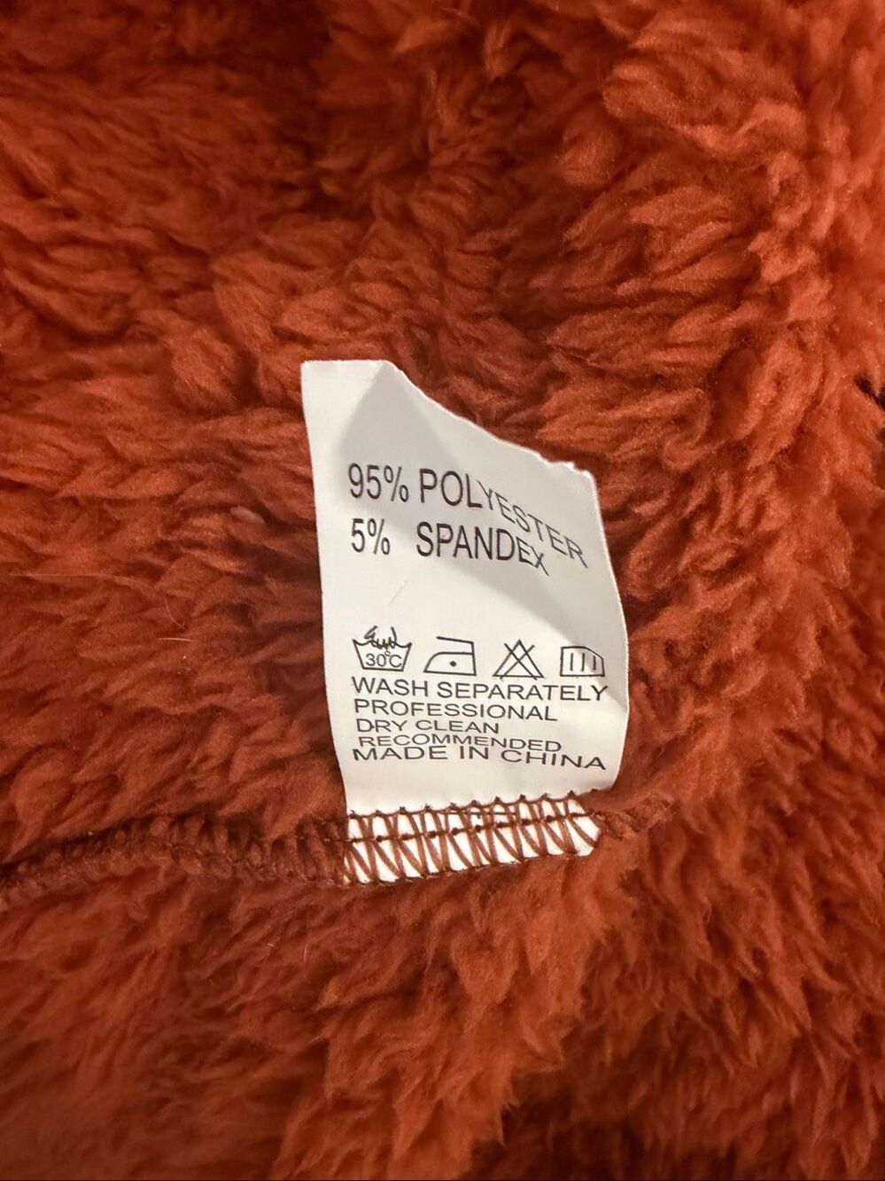 NWT Amazon Orange Rust Robe- Size XL - Picture 7 of 8